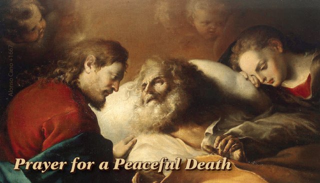 St. Joseph Prayer For a Peaceful Death Holy Card